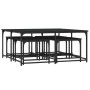 Stackable coffee tables 5 pieces black engineered wood by , Coffee table - Ref: Foro24-835334, Price: 80,74 €, Discount: %