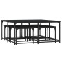 Stapelbare Couchtische, 5 Stück, schwarzes Holzwerkstoff von , Couchtisch - Ref: Foro24-835334, Preis: 81,81 €, Rabatt: %