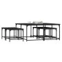 Stackable coffee tables 5 pieces black engineered wood by , Coffee table - Ref: Foro24-835334, Price: 80,74 €, Discount: %