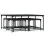 Stackable coffee tables 5 pieces black engineered wood by , Coffee table - Ref: Foro24-835334, Price: 80,74 €, Discount: %