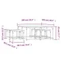 Stapelbare Couchtische, 5 Stück, schwarzes Holzwerkstoff von , Couchtisch - Ref: Foro24-835334, Preis: 81,07 €, Rabatt: %