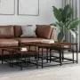 Stackable coffee tables 5 pieces engineered wood smoke oak by , Coffee table - Ref: Foro24-835336, Price: 77,23 €, Discount: %