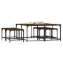 Mesas de centro apilables 5 pzas madera ingeniería roble humo de , Mesas de centro - Ref: Foro24-835336, Precio: 77,21 €, Des...