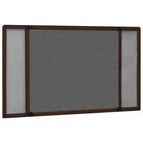 Extendable mosquito net for windows brown (75-143)x50 cm by , Mosquito nets for windows - Ref: Foro24-149039, Price: 22,05 €,...