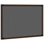 Mosquitera extensible para ventanas marrón (75-143)x50 cm