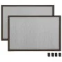 Extendable mosquito net for windows brown (75-143)x50 cm by , Mosquito nets for windows - Ref: Foro24-149039, Price: 22,05 €,...