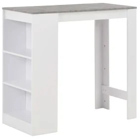 Hoher Küchentisch mit weißem Regal 110x50x103 cm von , Küchen- und Esstische - Ref: Foro24-280214, Preis: 109,06 €, Rabatt: %