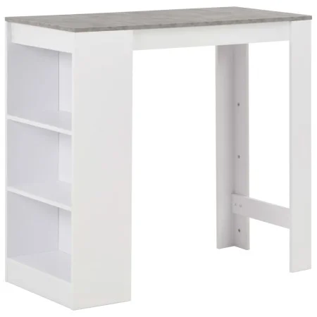 High kitchen table with white shelf 110x50x103 cm by , Kitchen and dining tables - Ref: Foro24-280214, Price: 109,06 €, Disco...