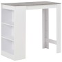 Hoher Küchentisch mit weißem Regal 110x50x103 cm von , Küchen- und Esstische - Ref: Foro24-280214, Preis: 104,94 €, Rabatt: %
