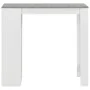 High kitchen table with white shelf 110x50x103 cm by , Kitchen and dining tables - Ref: Foro24-280214, Price: 109,06 €, Disco...