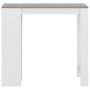 Hoher Küchentisch mit weißem Regal 110x50x103 cm von , Küchen- und Esstische - Ref: Foro24-280214, Preis: 104,94 €, Rabatt: %