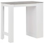 High kitchen table with white shelf 110x50x103 cm by , Kitchen and dining tables - Ref: Foro24-280214, Price: 104,83 €, Disco...