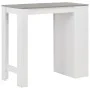 High kitchen table with white shelf 110x50x103 cm by , Kitchen and dining tables - Ref: Foro24-280214, Price: 109,06 €, Disco...