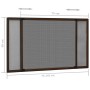 Extendable mosquito net for windows brown (75-143)x50 cm by , Mosquito nets for windows - Ref: Foro24-149039, Price: 24,33 €,...