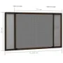 Extendable mosquito net for windows brown (75-143)x50 cm by , Mosquito nets for windows - Ref: Foro24-149039, Price: 22,05 €,...