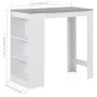 High kitchen table with white shelf 110x50x103 cm by , Kitchen and dining tables - Ref: Foro24-280214, Price: 109,06 €, Disco...
