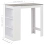 Hoher Küchentisch mit weißem Regal 110x50x103 cm von , Küchen- und Esstische - Ref: Foro24-280214, Preis: 104,94 €, Rabatt: %