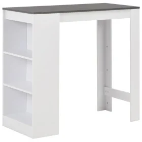 High kitchen table with white shelf 110x50x103 cm by , Kitchen and dining tables - Ref: Foro24-280216, Price: 100,48 €, Disco...