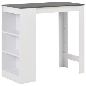 Hoher Küchentisch mit weißem Regal 110x50x103 cm von , Küchen- und Esstische - Ref: Foro24-280216, Preis: 105,42 €, Rabatt: %