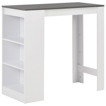 Hoher Küchentisch mit weißem Regal 110x50x103 cm von , Küchen- und Esstische - Ref: Foro24-280216, Preis: 105,42 €, Rabatt: %