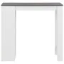 High kitchen table with white shelf 110x50x103 cm by , Kitchen and dining tables - Ref: Foro24-280216, Price: 100,48 €, Disco...
