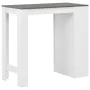 High kitchen table with white shelf 110x50x103 cm by , Kitchen and dining tables - Ref: Foro24-280216, Price: 100,48 €, Disco...