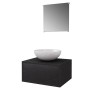 Conjunto de mueble y lavabo 3 piezas negro de vidaXL, Muebles de baño - Ref: Foro24-272225, Precio: 97,51 €, Descuento: %