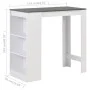 High kitchen table with white shelf 110x50x103 cm by , Kitchen and dining tables - Ref: Foro24-280216, Price: 100,48 €, Disco...