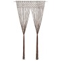 Taupegrauer Makramee-Vorhang aus Baumwolle, 140 x 240 cm von , Vorhänge und Gardinen - Ref: Foro24-323979, Preis: 44,82 €, Ra...