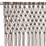 Taupegrauer Makramee-Vorhang aus Baumwolle, 140 x 240 cm von , Vorhänge und Gardinen - Ref: Foro24-323979, Preis: 44,82 €, Ra...