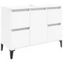 Waschbeckenschrank aus weißem Sperrholz, 80 x 33 x 60 cm von , Badezimmerwaschtische - Ref: Foro24-821276, Preis: 84,87 €, Ra...