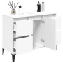 Waschbeckenschrank aus weißem Sperrholz, 80 x 33 x 60 cm von , Badezimmerwaschtische - Ref: Foro24-821276, Preis: 98,63 €, Ra...