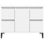 Waschbeckenschrank aus weißem Sperrholz, 80 x 33 x 60 cm von , Badezimmerwaschtische - Ref: Foro24-821276, Preis: 98,63 €, Ra...