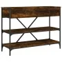 Console table drawers shelves engineered wood smoked oak by , Side tables - Ref: Foro24-833405, Price: 95,03 €, Discount: %