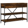 Konsolentisch, Schubladen, Regale, Holzwerkstoff, geräucherte Eiche von , Seitentische - Ref: Foro24-833405, Preis: 96,45 €, ...