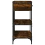 Console table drawers shelves engineered wood smoked oak by , Side tables - Ref: Foro24-833405, Price: 95,03 €, Discount: %