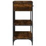 Konsolentisch, Schubladen, Regale, Holzwerkstoff, geräucherte Eiche von , Seitentische - Ref: Foro24-833405, Preis: 96,45 €, ...
