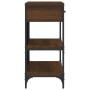 Console table drawers shelves engineered wood brown oak by , Side tables - Ref: Foro24-833407, Price: 105,78 €, Discount: %