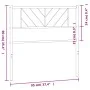 Kopfteil aus schwarzem Metall, 90 cm von , Kopf- und Fußteile - Ref: Foro24-372207, Preis: 27,94 €, Rabatt: %