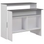 Bar table with 2 white and gray tops 130x40x120 cm by , Kitchen and dining tables - Ref: Foro24-280221, Price: 182,00 €, Disc...