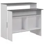 Bar table with 2 white and gray tops 130x40x120 cm by , Kitchen and dining tables - Ref: Foro24-280221, Price: 185,63 €, Disc...