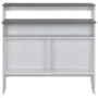 Bar table with 2 white and gray tops 130x40x120 cm by , Kitchen and dining tables - Ref: Foro24-280221, Price: 185,63 €, Disc...