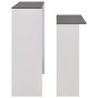 Bar table with 2 white and gray tops 130x40x120 cm by , Kitchen and dining tables - Ref: Foro24-280221, Price: 182,00 €, Disc...