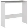 Bar table with 2 white and gray tops 130x40x120 cm by , Kitchen and dining tables - Ref: Foro24-280221, Price: 185,63 €, Disc...