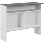 Mesa de bar con 2 tableros blanco y gris 130x40x120 cm de , Mesas de cocina y de comedor - Ref: Foro24-280221, Precio: 185,60...