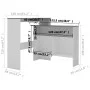 Bar table with 2 white and gray tops 130x40x120 cm by , Kitchen and dining tables - Ref: Foro24-280221, Price: 185,63 €, Disc...