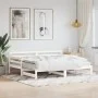 Trundle sofa bed solid white pine wood 90x200 cm by , Beds and slatted bases - Ref: Foro24-836148, Price: 200,34 €, Discount: %