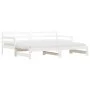 Sofá cama nido madera maciza de pino blanco 90x200 cm de , Camas y somieres - Ref: Foro24-836148, Precio: 192,12 €, Descuento: %