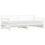 Sofá cama nido madera maciza de pino blanco 90x200 cm de , Camas y somieres - Ref: Foro24-836148, Precio: 192,12 €, Descuento: %