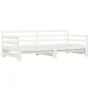 Sofá cama nido madera maciza de pino blanco 90x200 cm de , Camas y somieres - Ref: Foro24-836148, Precio: 192,12 €, Descuento: %